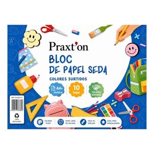 BLOC PAPEL SEDA PRAXTON 10 HOJAS 24X32CM