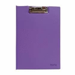 CARPETA A4 DE CARTON FORRADO CON PINZA SUPERIOR VIOLETA