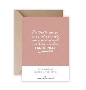 TARJETA A5 - ABUELO ERES GENIAL