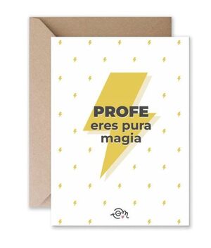TARJETA - PROFE ERES PURA MAGIA