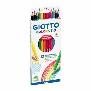 LÁPICES GIOTTO MADERA GIOTTO COLORS 3.0 12 UNIDADES