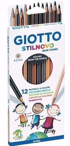 LÁPICES GIOTTO DE COLOR STILNOVO SKIN TONES ESTUCHE 12 UD