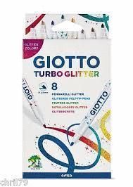 ROTULADORES GLITTER 8 UNIDADES GIOTTO