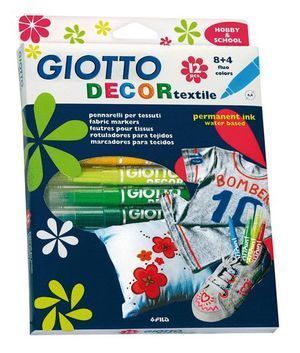 ROTULADOR TEXTIL 12 UNIDADES GIOTTO