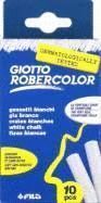 TIZA GIOTTO ROBERCOLOR BLANCO ESTUCHE CON ASA 10 UNIDADES