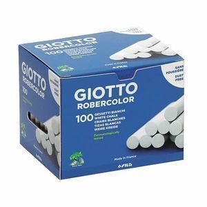 TIZA BLANCA CAJA 100 UNIDADES GIOTTO ROBERCOLOR