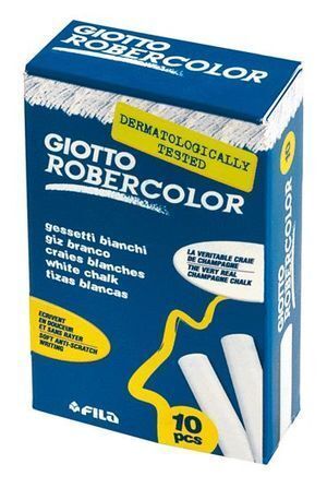 TIZA GIOTTO ROBERCOLOR BLANCO 10 UNIDADES