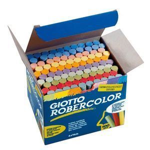 TIZA COLORES 100 UNIDADES GIOTTO ROBERCOLOR