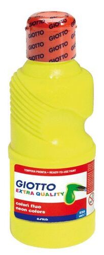 TEMPERA GIOTTO 250ML FLUOR AMARILLA