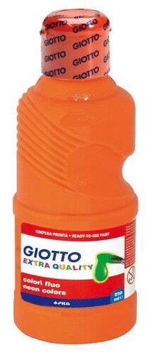 TEMPERA GIOTTO 250ML FLUOR NARANJA