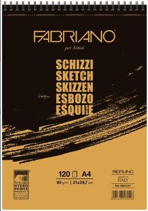BLOC ESBOZO A4 90GR 120H FABRIANO