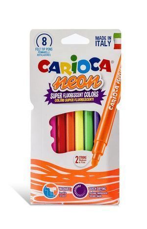 ROTULADOR CARIOCA NEON 8 COLORES SURTIDOS