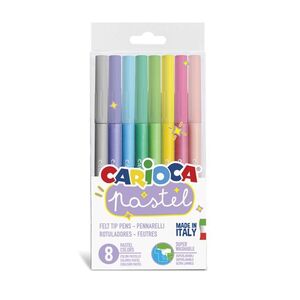 ROTULADOR CARIOCA PASTEL 8 COLORES