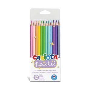 LÁPICES CARIOCA PASTEL BOLSA PVC 12 UDS