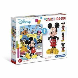 PUZZLE 104P CLEMENTONI + MODEL 3D MICKEY