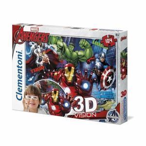 PUZZLE 104P CLEMENTONI 3D VISON AVENGERS INITIATIVE