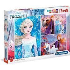 PUZZLE 3X48P CLEMENTONI SUPERCOLOR DISNEY FROZEN