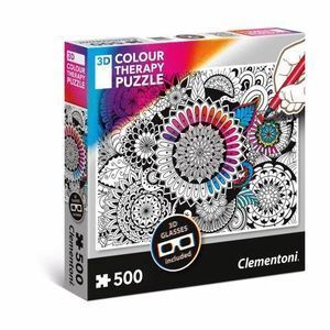 PUZZLE 500P CLEMENTONI THERAPY 3D MANDALA