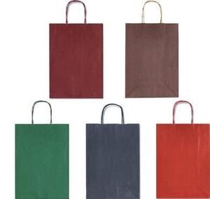 BOLSA KRAFT 16X8X21 COLOR SURTIDO