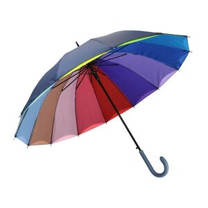 PARAGUAS MUJER AUTO DOBLE TELA 12VARILLAS ARCOIRIS 63/1