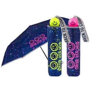 PARAGUAS INFANTIL PLEGABLE 50/8 MANUAL SMILE COLOR SURTIDO