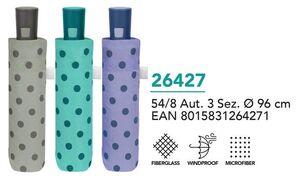 PARAGUAS MUJER MINI PLEGABLE 54/8 PUNTOS