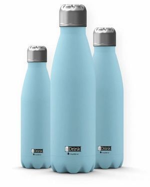 BOTELLA TÉRMICA I-DRINK 350ML AZUL CLARO