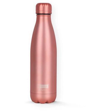 BOTELLA TÉRMICA I-DRINK 500ML ROSA METALIZADO