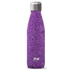 BOTELLA TÉRMICA I-DRINK 500ML PURPURINA ROSA