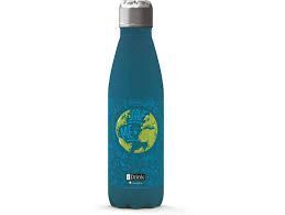 BOTELLA TÉRMICA I-DRINK 500ML MAPA MUNDIAL