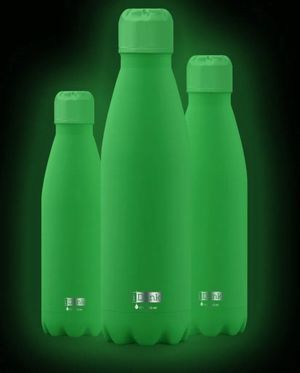BOTELLA TÉRMICA I-DRINK 350 ML VERDE BRILLA EN LA OSCURIDAD