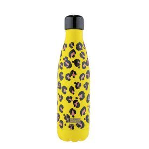 BOTELLA TÉRMICA I-DRINK 500ML LEOPARDO AMARILLO