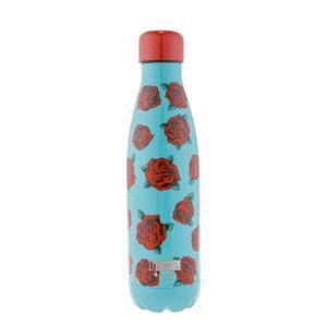 BOTELLA TÉRMICA I-DRINK 500ML ROSAS ROJAS