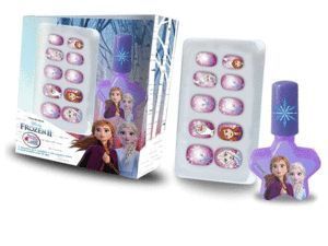 SET 10 UÑAS POSTIZAS + ESMALTE FROZEN