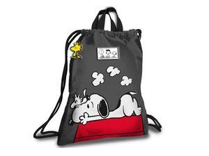 MOCHILA SACO DE CUERDAS CON ASA SNOOPY