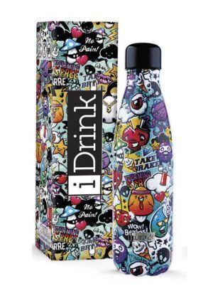 BOTELLA TÉRMICA I-DRINK 350ML GRAFITTI