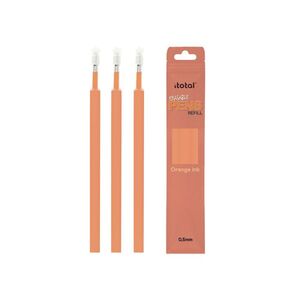 BLISTER 3 RECAMBIOS NARANJA BOLÍGRAFOS BORRABLES