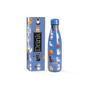 BOTELLA TÉRMICA I-DRINK 500ML CATS