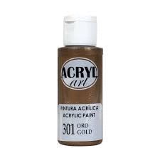 PINTURA ACRILICA 60ML ORO VIEJO 301 ACRYL ART
