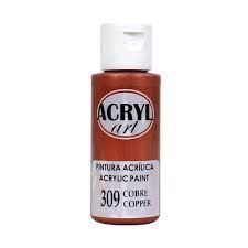 PINTURA ACRILICA 60ML COBRE 309 ACRYL ART