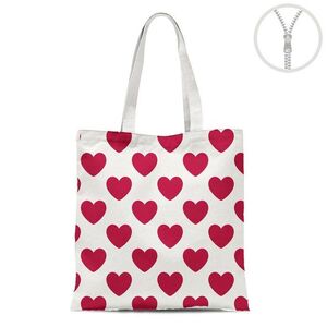 BOLSA ALGODON CON CREMALLERA AMOR