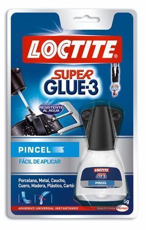 PEGAMENTO SUPER GLUE 3 5GRS C/PINCEL LOCTITE