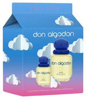 SET REGALO COLONIA MUJER 100ML + 30ML DON ALGODON ORIGINAL