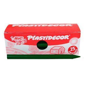 CERA PLASTIDECOR 25 UNIDADES VERDE OSCURO