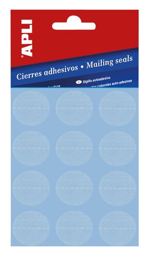 CIERRES ADHESIVOS TRANSPARENTES Ø 25 MM 120 PIEZAS