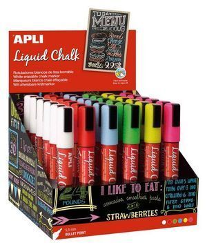 ROTULADOR APLI TIZA LIQUIDA AMARILLO