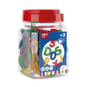 LETRAS Y NÚMEROS APLI TRANSPARENTES 36 U.