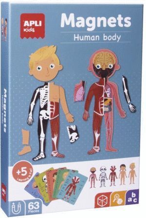 JUEGO MAGNETICO 63 PIEZAS EL CUERPO HUMANO APLI