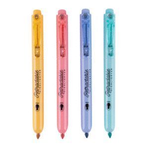 MARCADOR RETRACTIL HIGHLIGHTHER 4 UNIDADES PASTEL APLI