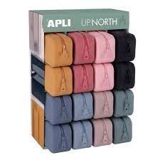 PORTATODO SILICONA APLI NORTH GRIS AZUL OSCURO